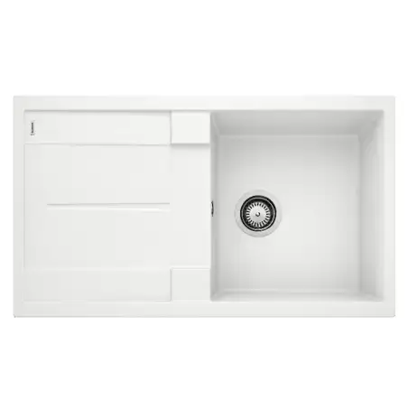 Blanco Metra 5 S, 86 x 50 cm, køkkenvask i SILGRANIT, Vendbar - Hvid