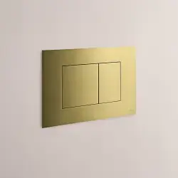 Vola A85-19 betjeningsplade - Poleret messing natur