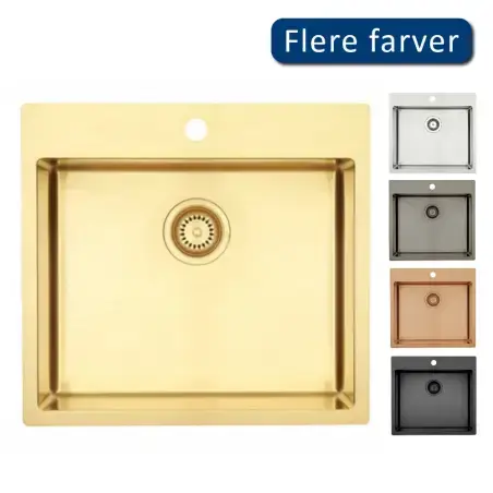 Lavabo Kubus 540 Soft Køkkenvask, PVD Guld/Messing