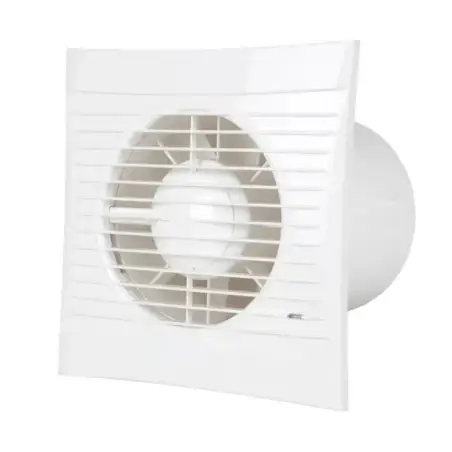 Fresh S125 HT badventilator i hvid med fugtstyring og timer – Ø125 mm