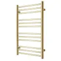 TVS Plus 12 håndklædetørrer, kombi, 50x119 cm, poleret guld/messing