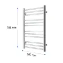 TVS Plus 12 håndklædetørrer, kombi, 50x119 cm, poleret guld/messing