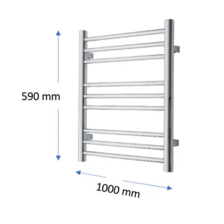 TVS Pivo håndklædetørrer, 59x100 cm, hvid