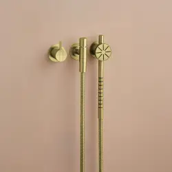 Vola 171S - 59 indbygningsarmatur i børstet messing natur