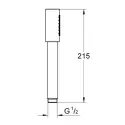 Grohe Rainshower Aqua Stick håndbruser, 1 spray - Poleret cool sunrise