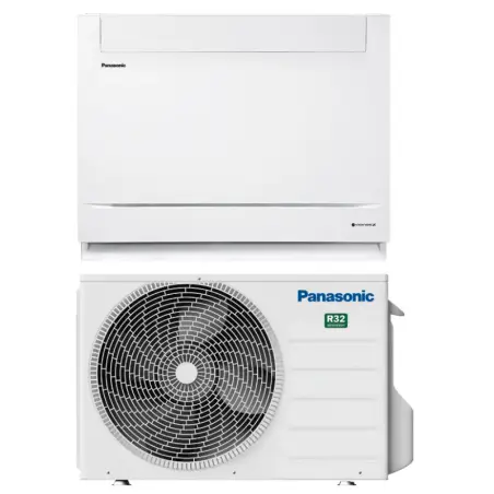 Panasonic Z25 luft til luft varmepumpe gulvmodel, 3,40/2,50 kW (varme/køl)