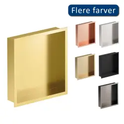 Damixa Zen Indbygningshylde, 29,5x29,5 cm, Børstet messing