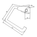 Damixa Zen Toiletrulleholder, Børstet kobber