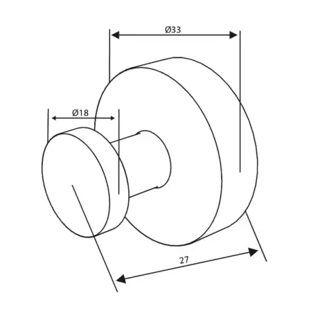 Damixa Zen håndklædekrog med roset, 2 stk, Børstet kobber