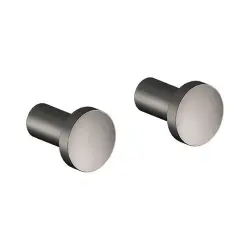 Damixa Zen Håndklædekrog, 2 stk, Børstet grafitgrå