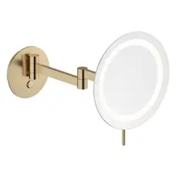 Damixa Zen Makeupspejl med lys, Børstet bronze