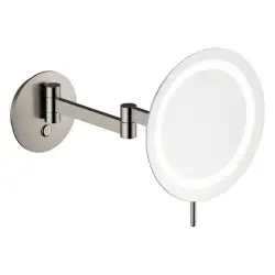 Damixa Zen Makeupspejl med lys, Børstet grafitgrå