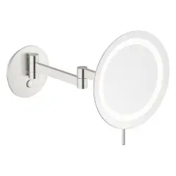 Damixa Zen Makeupspejl med lys, Rustfrit stål