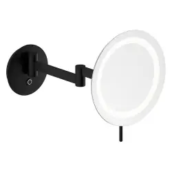 Damixa Zen Makeupspejl med lys, Mat sort