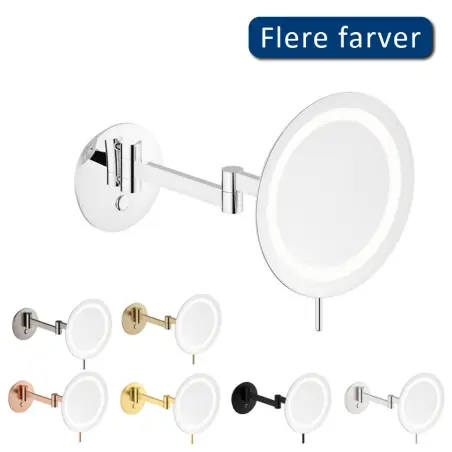 Damixa Zen Makeupspejl med lys, Krom