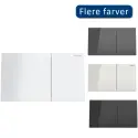 Geberit Sigma 70 betjeningsplade - hvidt glas