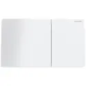 Geberit Sigma 70 betjeningsplade - hvidt glas