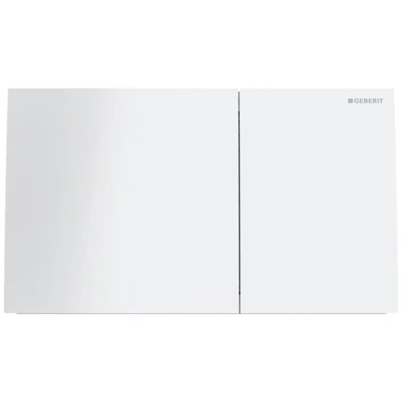 Geberit Sigma 70 betjeningsplade - hvidt glas