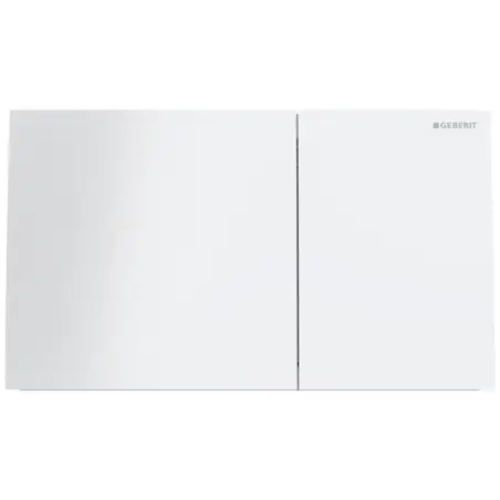 Geberit Sigma 70 betjeningsplade - hvidt glas