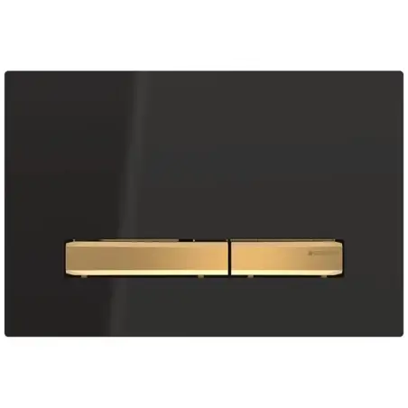 Geberit Sigma 50, kantet betjeningsplade - Sort/krom