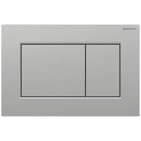 Geberit Sigma 01, kantet betjeningsplade - Mat krom