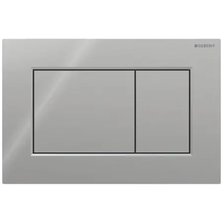 Geberit Sigma 01, kantet betjeningsplade - Krom