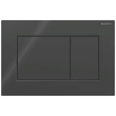 Geberit Sigma 01, kantet betjeningsplade - Sort
