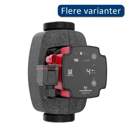 Grundfos Alpha2 GO 25-40 cirkulationspumpe, 180 mm, varme