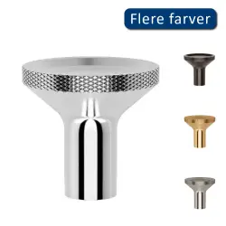 Toni Copenhagen møbelgreb Flat, Ø22, 4 stk. Krom