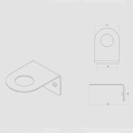 Toni Copenhagen sæbeholder single, Bruneret messing