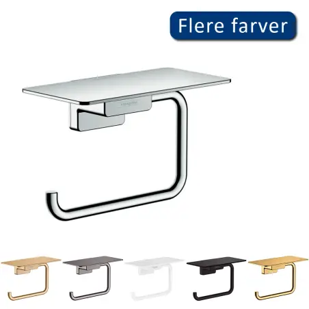 Hansgrohe AddStoris papirholder m/hylde - krom