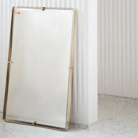 Toni Copenhagen rektangulært spejl, 70 x 120 cm, Nikkel