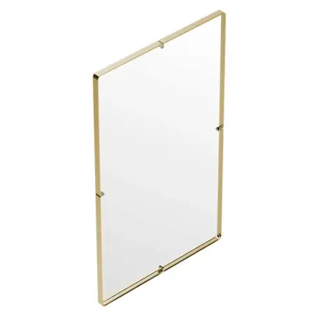 Toni Copenhagen rektangulært spejl, 70 x 120 cm, Messing