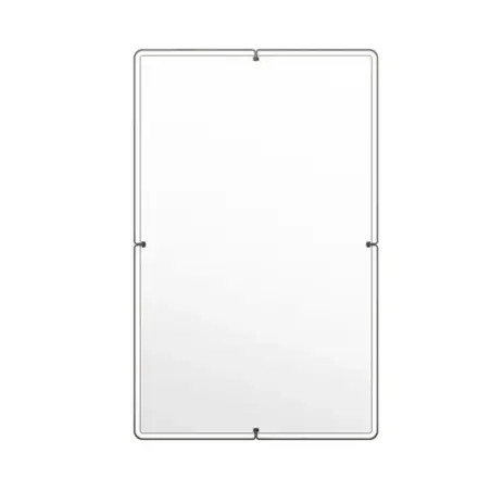 Toni Copenhagen rektangulært spejl, 50 x 80 cm, Bruneret messing