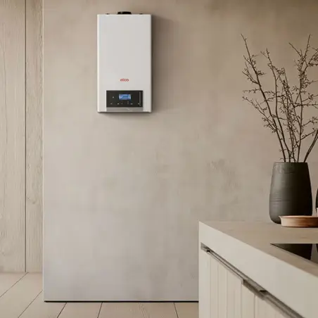 Inkl. montering Gastech-energi ELCO Thision SK 22 combi gasfyr, vandret aftræk