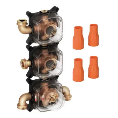 Damixa XS1/XS2 indbygningsdel inkl. lækagesikringer