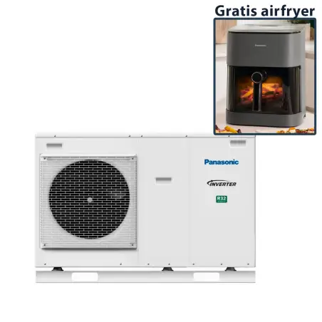 Panasonic Aquarea J-gen, luft/vand Monoblok, 9kW varmepepumpe, WH-MDC09J3E5