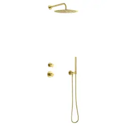 Damixa Iris DS1 brusesæt, til indbygning, børstet messing