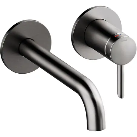 Damixa Iris indbygningsarmatur (180 mm) - Børstet grafitgrå