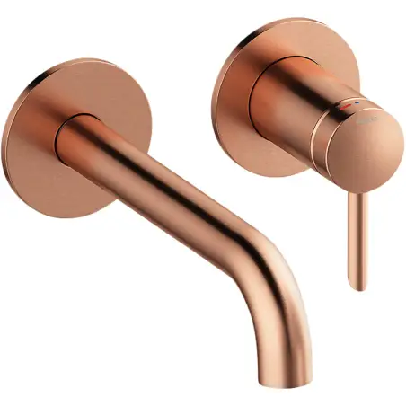 Damixa Iris indbygningsarmatur (180 mm) - Børstet kobber