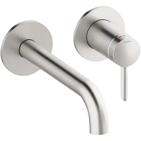 Damixa Iris indbygningsarmatur (180 mm) - Rustfrit stål