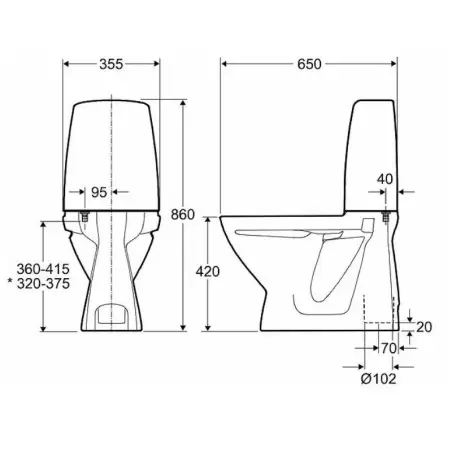 Ifö Sign toilet 6860