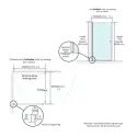 TopDesign Brusehjørne 6mm, klar glas - 80x80x200cm - komplet sæt