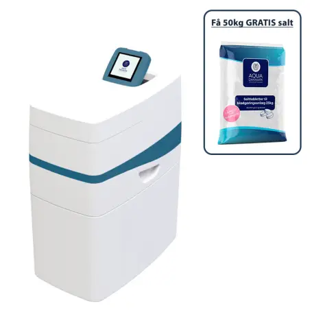 Aqua Danmark ProSOFT 10, blødgøringsanlæg, inkl 50 kg salt, 1-6 personer