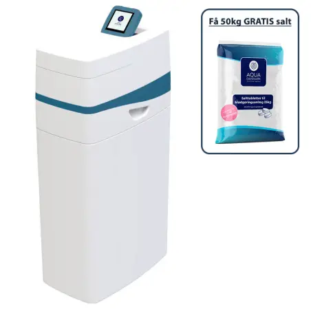 Aqua Danmark ProSOFT 18, blødgøringsanlæg, inkl 50 kg salt, 6-12 personer