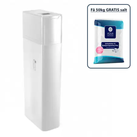 Aqua Danmark Slim SOFT 200, blødgøringsanlæg, inkl 50 kg salt, op til 5-10 personer