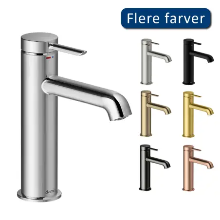 Damixa Iris medium håndvaskarmatur, Krom