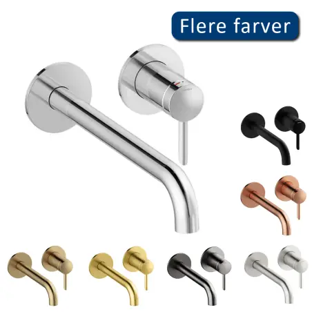 Damixa Iris indbygningsarmatur (180 mm) - Krom