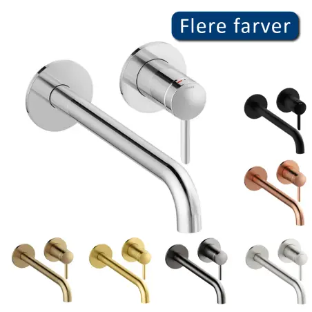 Damixa Iris indbygningsarmatur (250 mm) - Krom