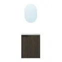 Nortiq Verona baderumsmøbel m/låge og spejl, 40 cm, Wood